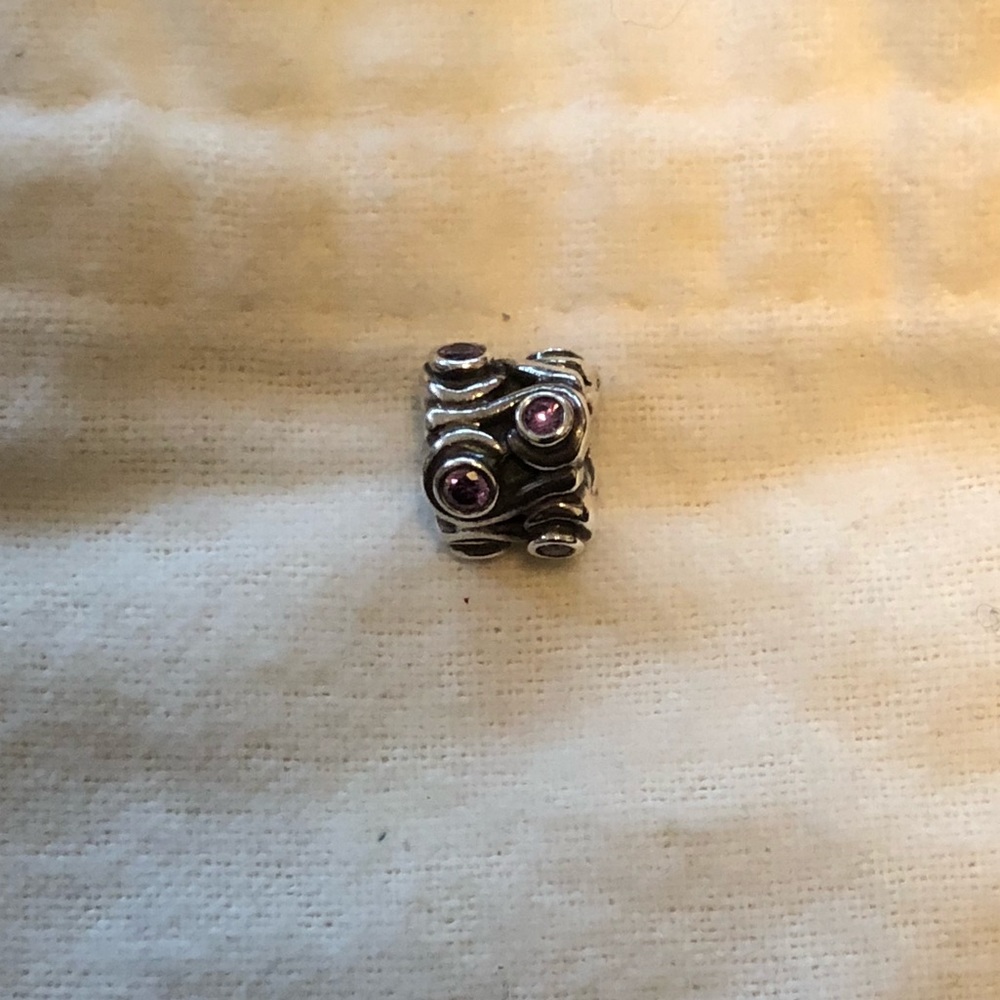 Pandora Charm w/Amethyst Stone